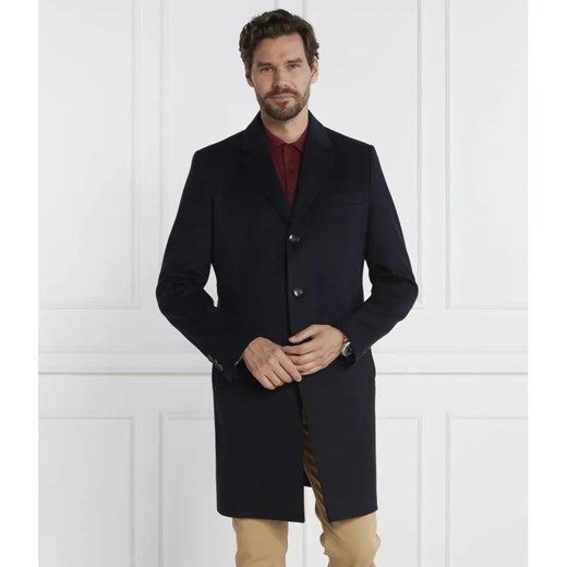 BOSS BLACK Wełniany płaszcz H Hyde | z dodatkiem kaszmiru 52 okazja Gomez Fashion Store