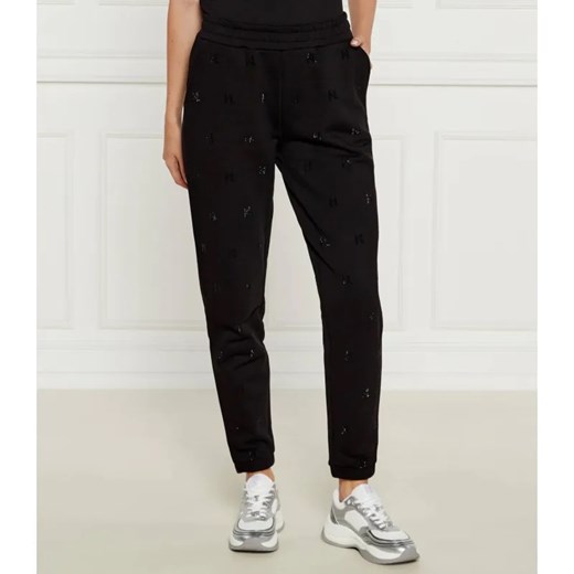 Karl Lagerfeld Spodnie dresowe Rhinestone | Regular Fit ze sklepu Gomez Fashion Store w kategorii Spodnie damskie - zdjęcie 184516305