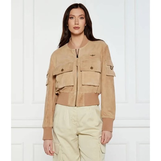 Aeronautica Militare Skórzana kurtka | Regular Fit ze sklepu Gomez Fashion Store w kategorii Kurtki damskie - zdjęcie 184516427