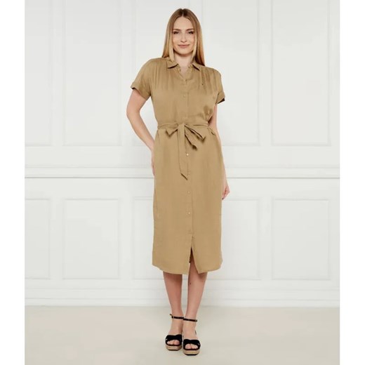 Tommy Hilfiger Lniana sukienka z paskiem ze sklepu Gomez Fashion Store w kategorii Sukienki - zdjęcie 184516449