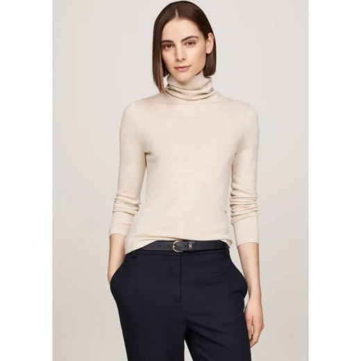 Tommy Hilfiger Wełniany golf | Slim Fit ze sklepu Gomez Fashion Store w kategorii Bluzki damskie - zdjęcie 184516587