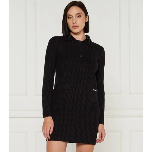 Pinko Sukienka YORK CHOCOLATE | z dodatkiem wełny ze sklepu Gomez Fashion Store w kategorii Sukienki - zdjęcie 184516795