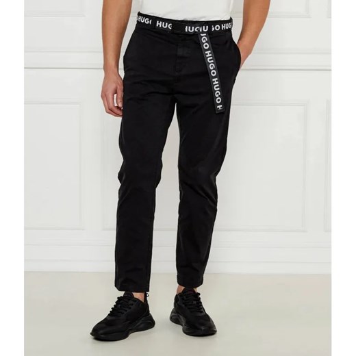 HUGO Spodnie chino David251D | Slim Fit ze sklepu Gomez Fashion Store w kategorii Spodnie męskie - zdjęcie 184516817