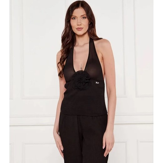 Karl Lagerfeld Top | Regular Fit ze sklepu Gomez Fashion Store w kategorii Odzież plażowa - zdjęcie 184516825