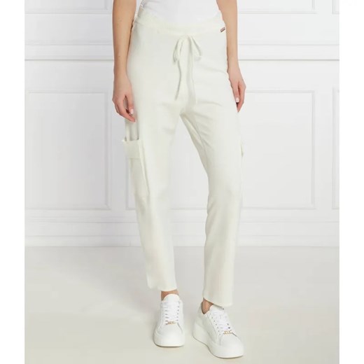 Twinset U&B Spodnie dzianinowe | Straight fit | z dodatkiem wełny ze sklepu Gomez Fashion Store w kategorii Spodnie damskie - zdjęcie 184516849