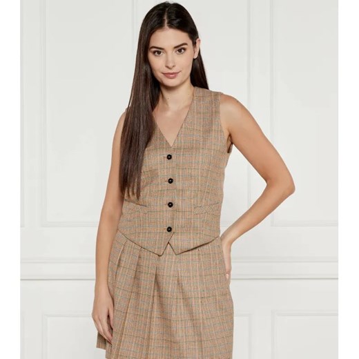 Marc Cain Kamizelka | Slim Fit | z dodatkiem wełny ze sklepu Gomez Fashion Store w kategorii Kamizelki damskie - zdjęcie 184516876