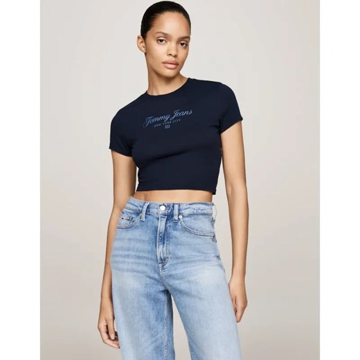 Tommy Jeans T-shirt | Cropped Fit Tommy Jeans XS wyprzedaż Gomez Fashion Store
