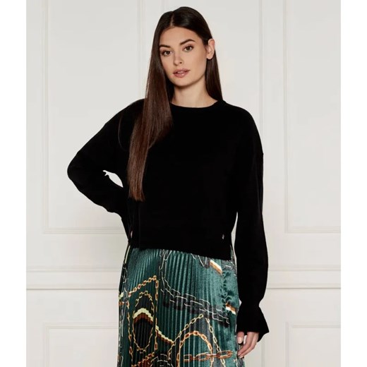 Liu Jo Wełniany sweter | Cropped Fit | z dodatkiem kaszmiru ze sklepu Gomez Fashion Store w kategorii Swetry damskie - zdjęcie 184517078
