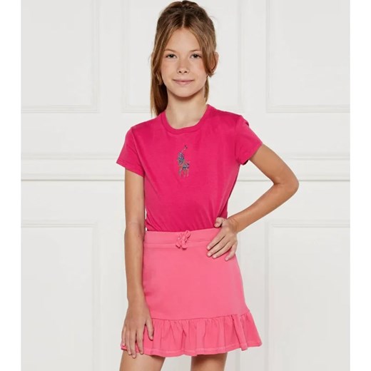 POLO RALPH LAUREN T-shirt | Regular Fit ze sklepu Gomez Fashion Store w kategorii Bluzki dziewczęce - zdjęcie 184517298