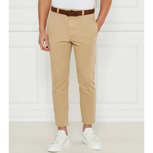 HUGO Spodnie chino David251D | Slim Fit ze sklepu Gomez Fashion Store w kategorii Spodnie męskie - zdjęcie 184517387