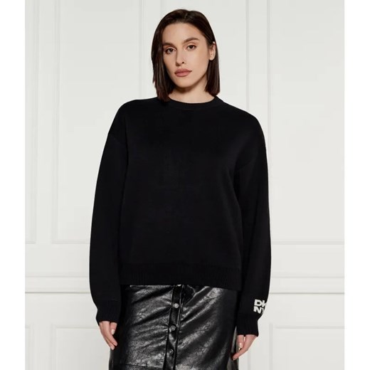 DKNY Wełniany sweter | Loose fit ze sklepu Gomez Fashion Store w kategorii Swetry damskie - zdjęcie 184517449
