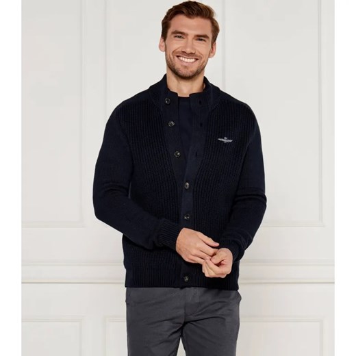 Aeronautica Militare Kardigan | Regular Fit ze sklepu Gomez Fashion Store w kategorii Swetry męskie - zdjęcie 184517718