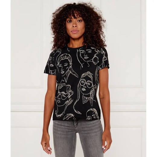 Desigual T-shirt | Regular Fit ze sklepu Gomez Fashion Store w kategorii Bluzki damskie - zdjęcie 184517765