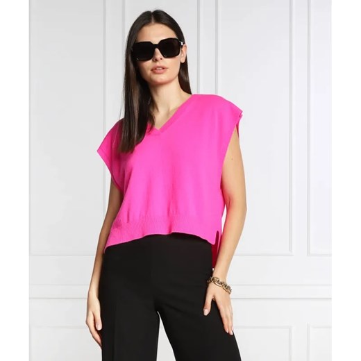 MAX&Co. Wełniana kamizelka | Regular Fit | z dodatkiem kaszmiru ze sklepu Gomez Fashion Store w kategorii Kamizelki damskie - zdjęcie 184517865