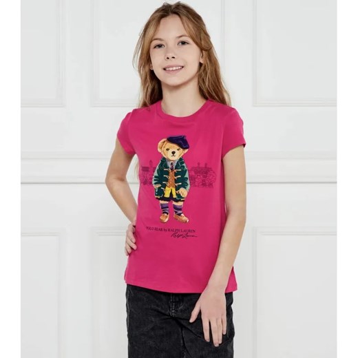 POLO RALPH LAUREN T-shirt | Regular Fit ze sklepu Gomez Fashion Store w kategorii Bluzki dziewczęce - zdjęcie 184517916