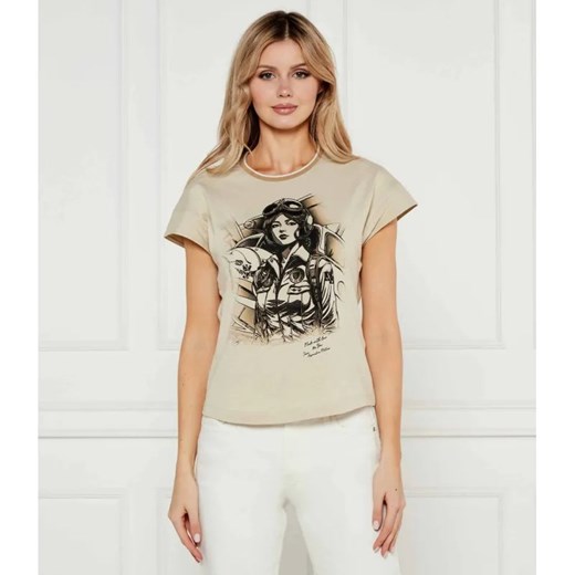 Aeronautica Militare T-shirt | Regular Fit ze sklepu Gomez Fashion Store w kategorii Bluzki damskie - zdjęcie 184517926