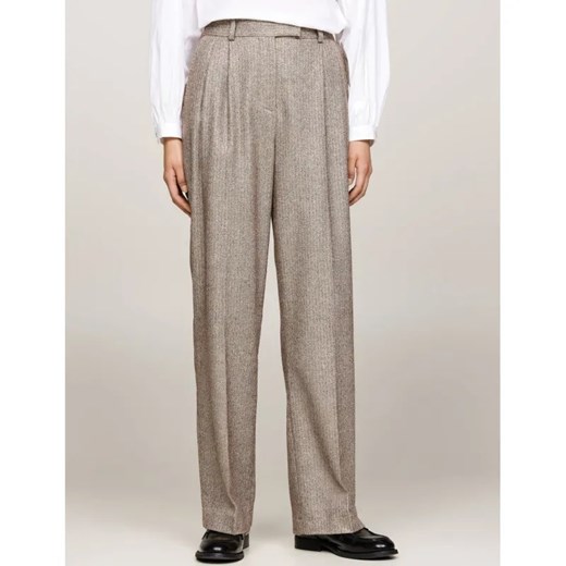 Tommy Hilfiger Spodnie | flare fit | z dodatkiem wełny ze sklepu Gomez Fashion Store w kategorii Spodnie damskie - zdjęcie 184517999