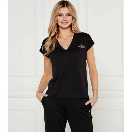 Aeronautica Militare T-shirt | Regular Fit ze sklepu Gomez Fashion Store w kategorii Bluzki damskie - zdjęcie 184518135
