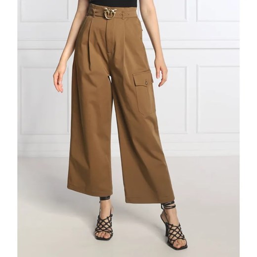 Pinko Spodnie cargo PAGE | Straight fit ze sklepu Gomez Fashion Store w kategorii Spodnie damskie - zdjęcie 184518167