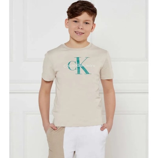 Calvin Klein Jeans T-shirt | Regular Fit ze sklepu Gomez Fashion Store w kategorii T-shirty chłopięce - zdjęcie 184518247