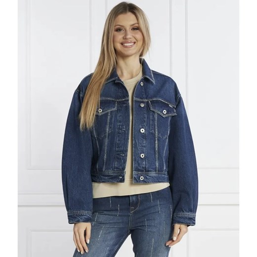 Pepe Jeans London Kurtka jeansowa TURNER SPARKLE | Regular Fit ze sklepu Gomez Fashion Store w kategorii Kurtki damskie - zdjęcie 184518716