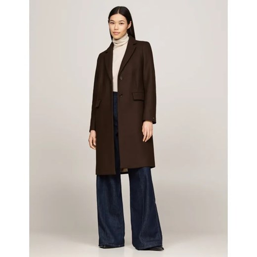 Tommy Hilfiger Wełniany płaszcz | z dodatkiem kaszmiru ze sklepu Gomez Fashion Store w kategorii Płaszcze damskie - zdjęcie 184518735