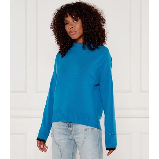 Pinko Wełniany sweter DONSKOY | Relaxed fit | z dodatkiem kaszmiru ze sklepu Gomez Fashion Store w kategorii Swetry damskie - zdjęcie 184518785