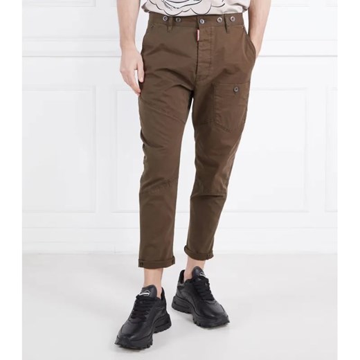 Dsquared2 Spodnie cargo Work Combat | Regular Fit ze sklepu Gomez Fashion Store w kategorii Spodnie męskie - zdjęcie 184518935