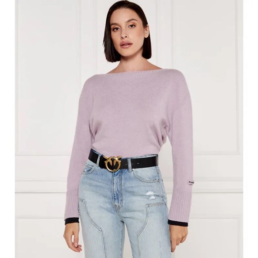 Pinko Wełniany sweter | Loose fit | z dodatkiem kaszmiru ze sklepu Gomez Fashion Store w kategorii Swetry damskie - zdjęcie 184518986