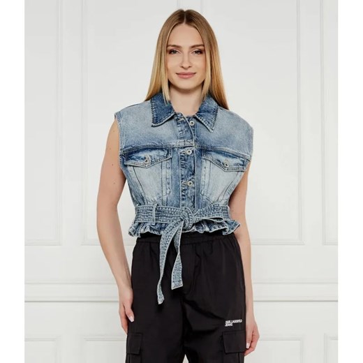 Hugo Blue Jeansowa kamizelka Garmonia_B | Regular Fit ze sklepu Gomez Fashion Store w kategorii Kamizelki damskie - zdjęcie 184519009