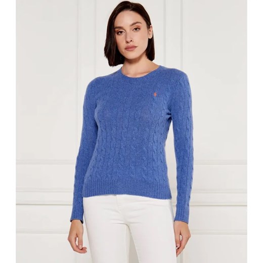 POLO RALPH LAUREN Wełniany sweter JULIANNA | Slim Fit | z dodatkiem kaszmiru ze sklepu Gomez Fashion Store w kategorii Swetry damskie - zdjęcie 184519098