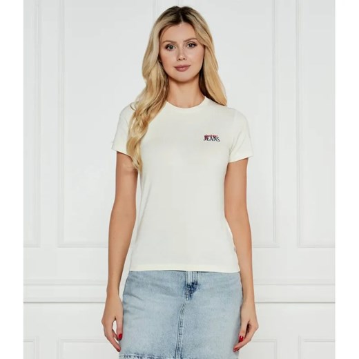 Guess Jeans T-shirt | Slim Fit ze sklepu Gomez Fashion Store w kategorii Bluzki damskie - zdjęcie 184519406