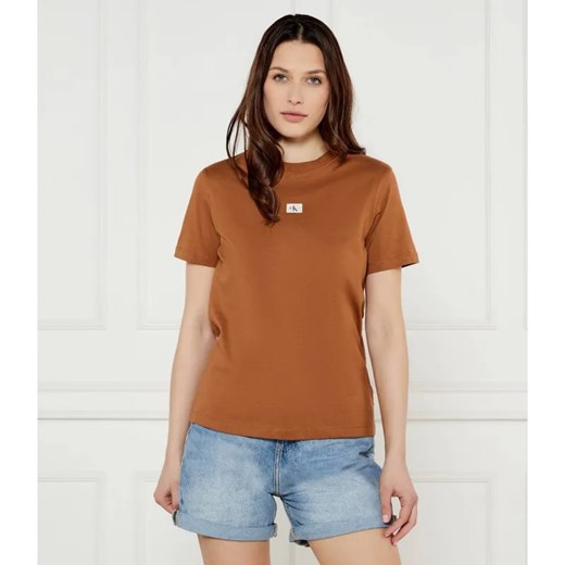 Calvin Klein Jeans T-shirt | Regular Fit ze sklepu Gomez Fashion Store w kategorii Bluzki damskie - zdjęcie 184519459