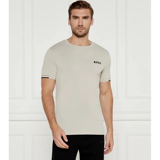 BOSS GREEN T-shirt Boss x Matteo Berrettini | Slim Fit | stretch ze sklepu Gomez Fashion Store w kategorii T-shirty męskie - zdjęcie 184519516