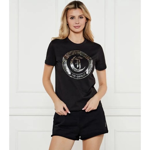 Just Cavalli T-shirt | Regular Fit ze sklepu Gomez Fashion Store w kategorii Bluzki damskie - zdjęcie 184519517