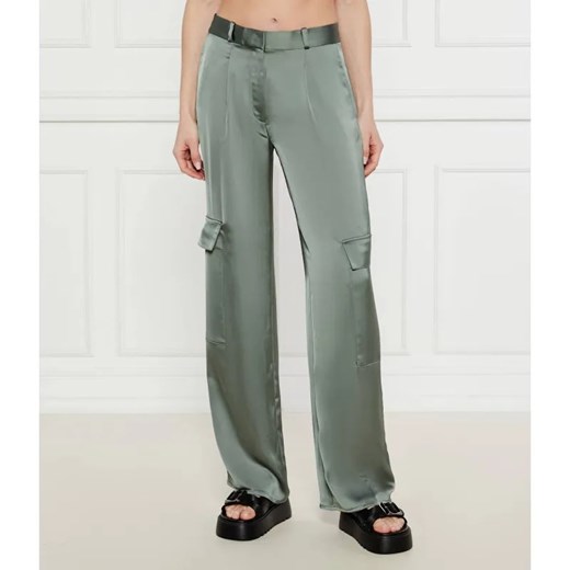 HUGO Spodnie Hanira-1 | flare fit ze sklepu Gomez Fashion Store w kategorii Spodnie damskie - zdjęcie 184519549