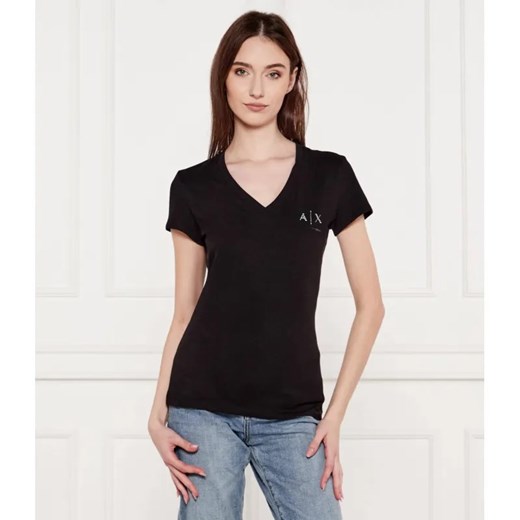 Armani Exchange T-shirt | Slim Fit ze sklepu Gomez Fashion Store w kategorii Bluzki damskie - zdjęcie 184519556