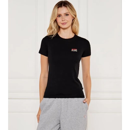 Guess Jeans T-shirt | Slim Fit ze sklepu Gomez Fashion Store w kategorii Bluzki damskie - zdjęcie 184519597