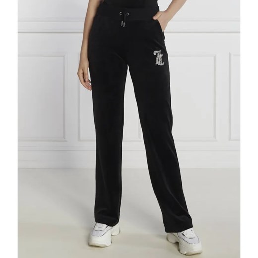 Juicy Couture Spodnie dresowe CAVIAR BEAD WESTERN DIAMANTE | Straight fit ze sklepu Gomez Fashion Store w kategorii Spodnie damskie - zdjęcie 184519615