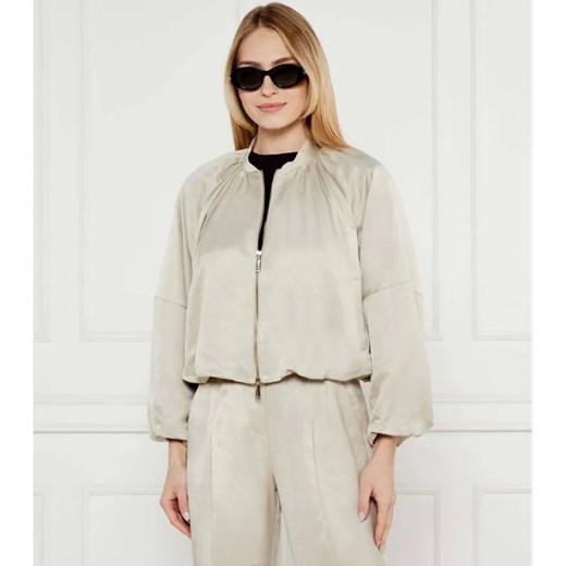 Marella SPORT Kurtka bomber Gilda | Relaxed fit | z dodatkiem lnu 40 okazyjna cena Gomez Fashion Store