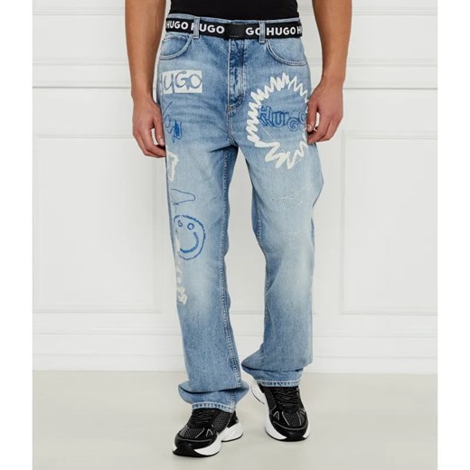 Hugo Blue Jeansy Nate | Loose fit ze sklepu Gomez Fashion Store w kategorii Jeansy męskie - zdjęcie 184519726