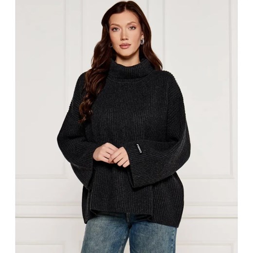 Pinko Wełniany sweter BURMILLA | Oversize fit | z dodatkiem kaszmiru ze sklepu Gomez Fashion Store w kategorii Swetry damskie - zdjęcie 184519766