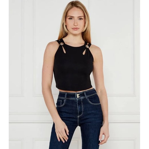 GUESS Top ZAMA | Cropped Fit ze sklepu Gomez Fashion Store w kategorii Bluzki damskie - zdjęcie 184519855