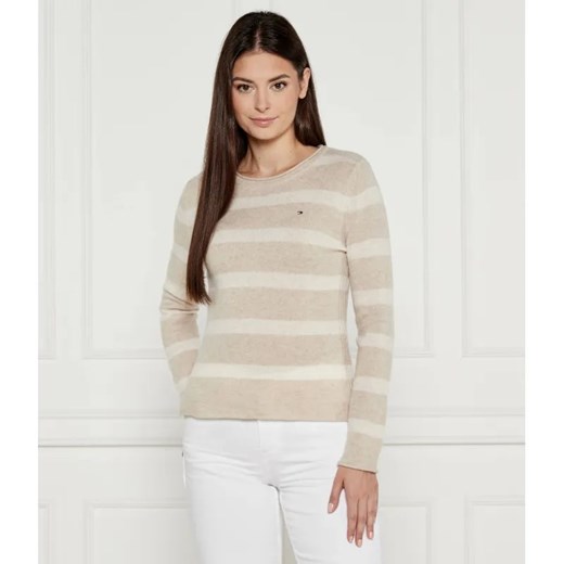 Tommy Hilfiger Wełniany sweter | Regular Fit ze sklepu Gomez Fashion Store w kategorii Swetry damskie - zdjęcie 184519995