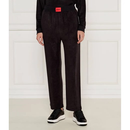 Hugo Bodywear Spodnie dzianinowe SNOOZIE | Regular Fit ze sklepu Gomez Fashion Store w kategorii Spodnie damskie - zdjęcie 184520237
