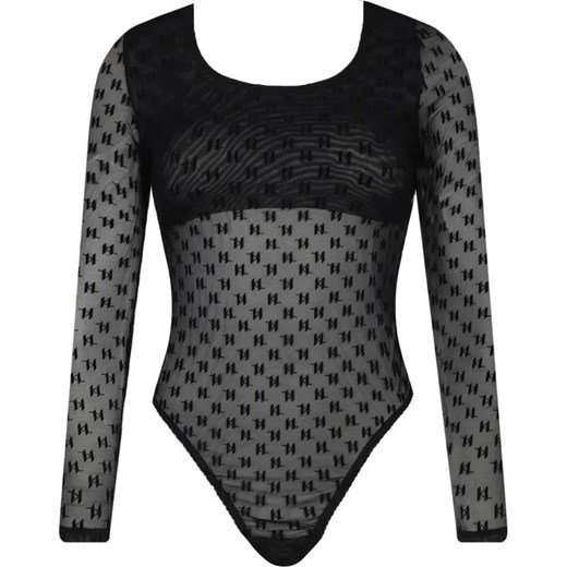 Karl Lagerfeld Body Mesh Ls | Slim Fit ze sklepu Gomez Fashion Store w kategorii Bluzki damskie - zdjęcie 184520288
