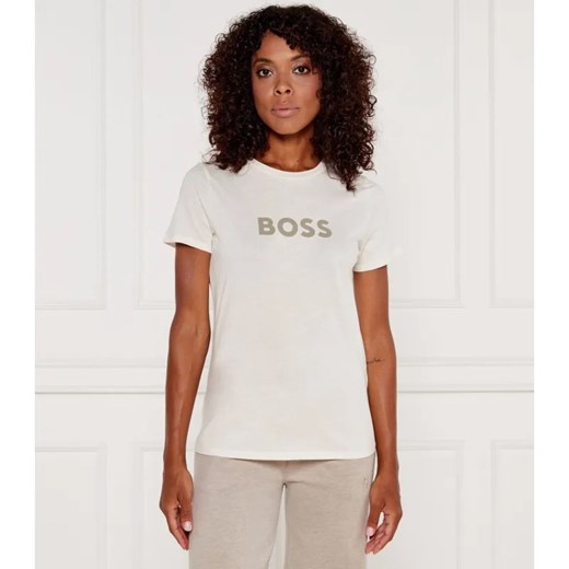 BOSS ORANGE T-shirt C_Elogo_5 | Regular Fit ze sklepu Gomez Fashion Store w kategorii Bluzki damskie - zdjęcie 184520337