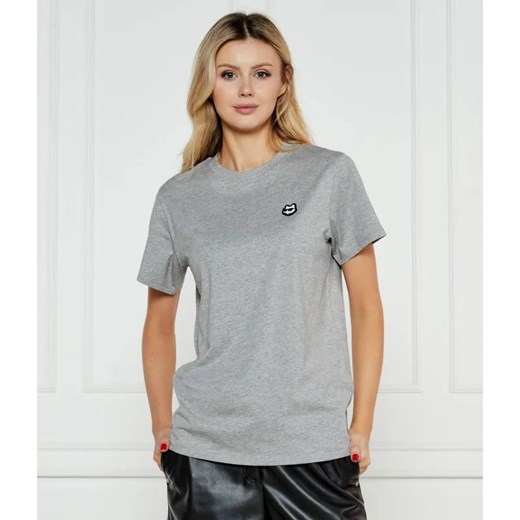 Karl Lagerfeld T-shirt IKON PATCH | Relaxed fit ze sklepu Gomez Fashion Store w kategorii Bluzki damskie - zdjęcie 184520408