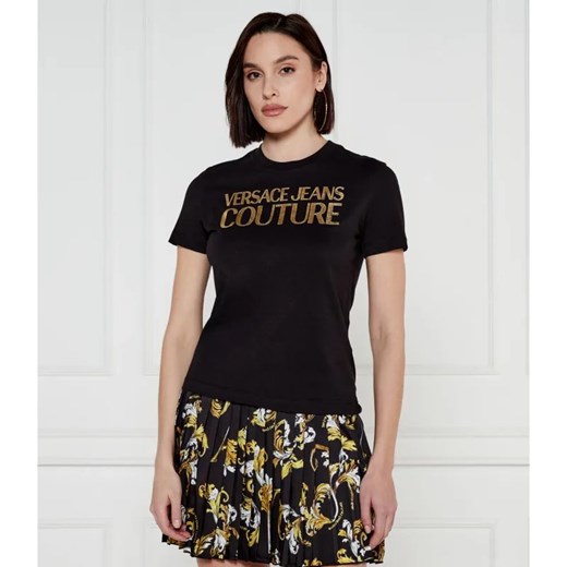 Versace Jeans Couture T-shirt | Slim Fit ze sklepu Gomez Fashion Store w kategorii Bluzki damskie - zdjęcie 184520719