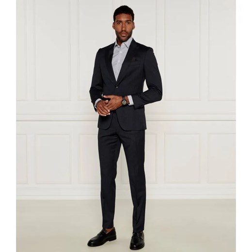 BOSS BLACK Wełniany garnitur H-Huge-2Pcs-Peak | Slim Fit ze sklepu Gomez Fashion Store w kategorii Garnitury męskie - zdjęcie 184520729